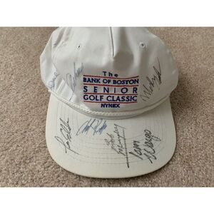 Vintage Bank Boston Senior Classic NYNEX signed autograph hat